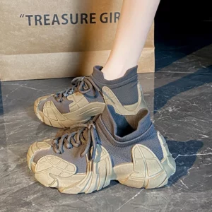 Outdoor Breathable Mesh Casual Hiking Sports Women Sneakers Tennis Summer Lightweight Slip On Casual Sneakers Trendy Shoes - Image 2