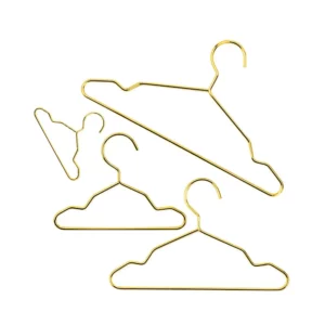 10pcs Wholesale Metal Wire Gold Mini Pet Hanger Body Shape Hanging Teddy Dog Puppet Doll Clothing Holder Pet Store Clothes Brace - Image 6