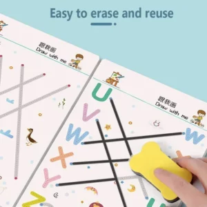 Magical Tracing Workbook Educational Montessori Books for Children Pen Control Training Reusable Calligraphy Copybook for Kids - Image 3