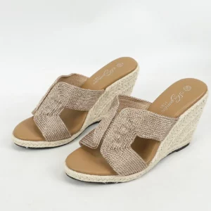 Women's Wedge Sandals Hemp Rope Sexy Fashion Simple Wedge Heel Waterproof Table Linen Straw Mop LFD-11011-10 - Image 5