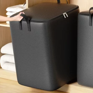 New Weave Storage Bag Foldable Closet Organizer Storage Containers Dust-proof Storage Bags Sorting Storage Box with Handles - Image 2