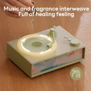Portable Retro Vinyl Record Music Player Wireless Speaker 5W HIFI Stereo Sound with Night Light & Aroma Caixa De Som Bluetooth - Image 5