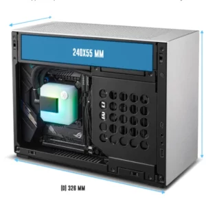 Lian-Li A4-H2O (PCIe 4.0) Mini ITX Computer Case PCIe 4.0 mini itx case DAN Cases Co-Brand support 240 CPU AIO Cooling - Image 5