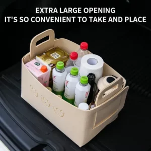 Car Storage Box Women's Trunk Practical Organizing And Folding Multifunctional Storage Tool Inside The Car Storage Box - Image 3
