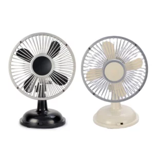 5.7'' Multifunction Oscillating Table Fan 2-Speed USB/AA Battery Powered Desk Fan Retro USB Fan for Bedroom Living Drop Shipping - Image 2