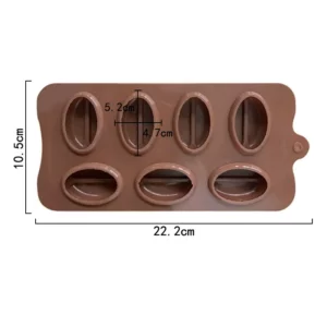 3D Coffee Beans Chocolate Mold Candy Gummy Ice Cube Tray Cake Decoration Silicone Bakeware Pastry Tools Kitchen Baking Wax Melts - Image 4