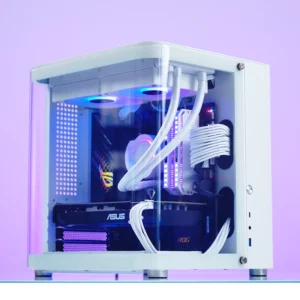 JONSBO TK-1 M-ATX Case Ring Tempered Glass Side Penetration E-sports Seaview Room Desktop Computer Mini Chassis - Image 6