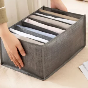 Jeans Pants Storage Box Wardrobe Clothes Organizer Cabinet Drawers Organizer for Underwear Bra Socks T-Shirt Organizers storage - Image 2