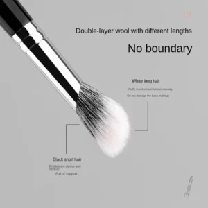Goat Hair Blusher Brush Mimics Fingertip Aplication Stippling Powder Blusher Makeup Brushes Goat Hair Blush Make Up Tools - Image 3