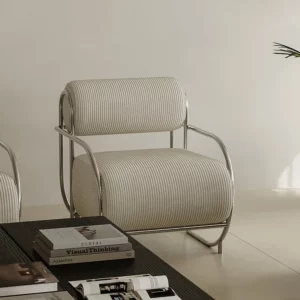 Warming New Fashion Homestay Cafe Armrest Single Sofa Chair Network Red INS Simple Creative Leisure Single Chair Solid Color - Image 4