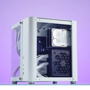 JONSBO TK-1 M-ATX Case Ring Tempered Glass Side Penetration E-sports Seaview Room Desktop Computer Mini Chassis - Image 5