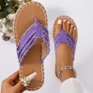 New Summer Women Slippers Hot-selling Fashion Slippers Women Flip-flops Solid Color Beach Shoes Large Size Sandals Slides Women - Image 5