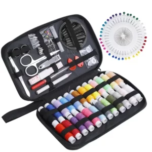 Complete Sewing Kit with Threads Needles Scissors Tape Measure Buttons Portable Travel DIY Embroidery Handwork Sewing Tool Set - Image 4