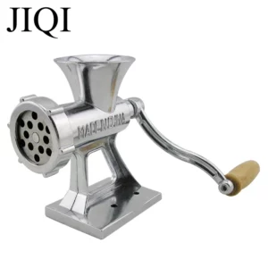 JIQI Hand Manual Meat Grinder Mincer Machine Sausage Table Crank Tool for Home Kitchen Cutter Slicer Beef - Image 1