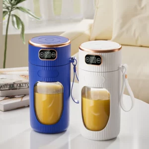 Electric Juicer 10 Blades Portable Blender LED Digital Display Small Juice Cup Rechargeable Wireless Household Milkshake Juice - Image 2
