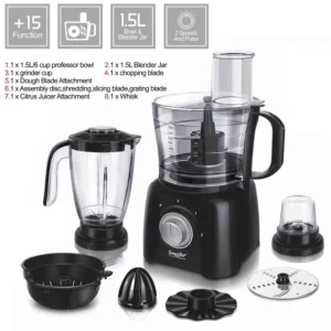 5 in 1 Stand Blender&Meat Grinder&Juicer&Grinding 400W Stainless Steel Kitchen Mixer Fruit Food Processor Ice Smoothies Sonifer - Image 3