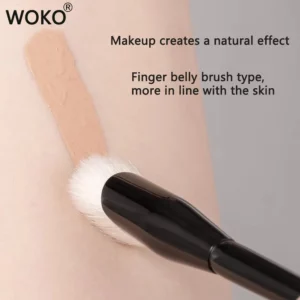 1pcs Finger Pulp Concealer Brush Goat Hair Diamond Shaped Thumb Concealer Makeup Brush Black Eye Circle Tear Ditch Makeup Tool - Image 4