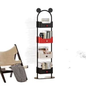 Home Children's Bookshelf Floor To Ceiling Shelf Living Room Corner Iron Storage Cabinet Wall Storage Small Narrow Cabinet 2025 - Image 5