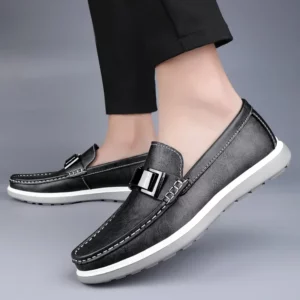 Summer Brand British Style Leather Mens Casual Shoes Designer Loafers Business Driving Shoes Formal Mocassin Men Walking Shoes - Image 4