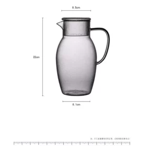 Japanese Large-capacity Hammer Pattern Glass Cold Kettle Lemon Water Bottle Heat-resistant Glass Juice Drink Jug Home Pitcher - Image 2