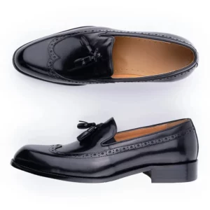 New Style Business Men Loafers Shoes Genuine Cowhide Handmade Sewing Casual Formal Wedding Party Slip on Pointed Dress Shoes Man - Image 4