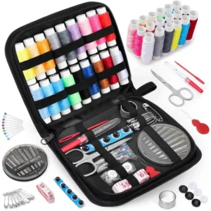 Complete Sewing Kit with Threads Needles Scissors Tape Measure Buttons Portable Travel DIY Embroidery Handwork Sewing Tool Set - Image 5