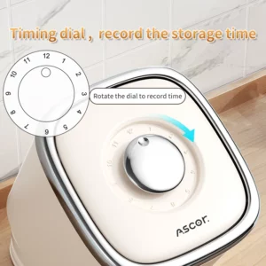 Rice Bucket Moisture Proof Grain Dispenser Rotating Kitchen Powder Storage Box Household Insect-proof Storing Rice Container Box - Image 2