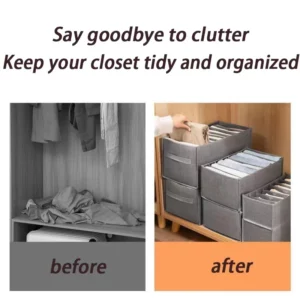 Jeans Pants Storage Box Wardrobe Clothes Organizer Cabinet Drawers Organizer for Underwear Bra Socks T-Shirt Organizers storage - Image 3