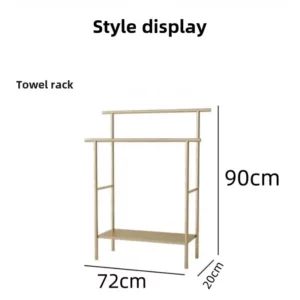 Iron Bathroom Towel Rack Minimalist Freestanding Organizer Sturdy Bedroom Coat Rack Luxury Paper Holder Stand - Image 6
