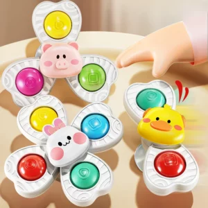 Baby Sucker Spinning Toys Children Bath Montessori Education Rotating 3 Years Bathroom Toys for Toddler Infant Toys for Baby - Image 3