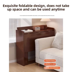 Portable Bamboo Folding Desk for Children Compact Study Table Bedroom Home Office Student Writing - Image 2