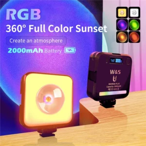 RGB Video Light LED Sunlight Rainbow Projection Magnetic Design For Photography Self Lighting Photo Studio Live TikTok Fill Lamp - Image 6
