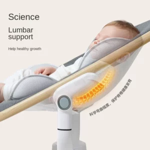 Luxury Baby Electric Rocking Chair Smart Rocking Touch Screen Baby Cradle Adjustable Wireless Timer with Doll for Baby Swing - Image 5
