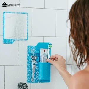 Silicone Toothbrush Toothpaste Holder Rack Cup Storage Bathroom Organizer Mirror Shower Multifunction Bathroom Supplies Tools - Image 3