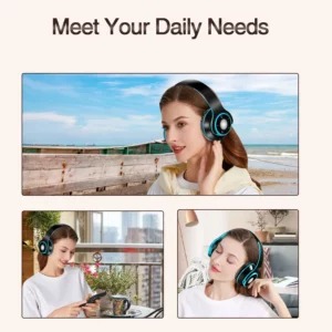 Wireless Stereo Bluetooth Headphone Portable Passive Noise Isolating Headphone for iPhone, Tablet, PC, xiaomi,Samsung Galaxy - Image 6