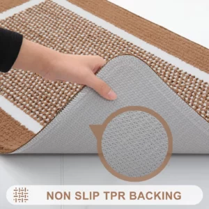 Olanly Household Foot Mat Family Kitchen Carpet Floor Indoor Mat Decor Absorbent Entrance Door Mat Dirt Resistant Anti-slip Rug - Image 6