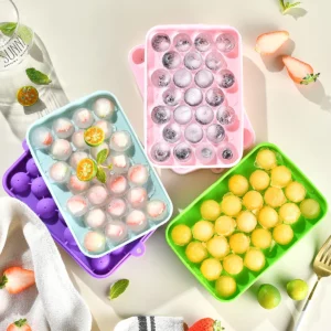 25 Grids Silicone Ice Grid Ball Ice Cube Mold with Cover Ice Storage Box Easy to Demould Bar Home Party Kitchen Tools - Image 6