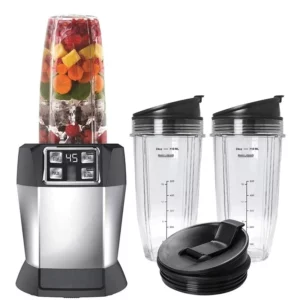 Y21A 2 Pack Replacement 24Oz Cup with Spout Lid for Nutri Ninja Auto IQ Series Blenders with BL450/BL454/BL456/BL480/BL481 - Image 1