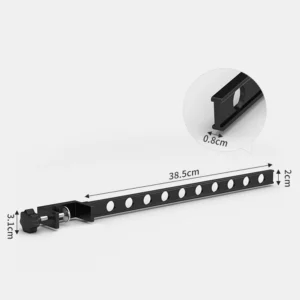 Metal No Punching Clothes Drying Rack Multi-Functional Stable Clothing Rod For Balcony Home - Image 6