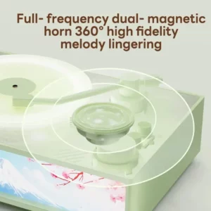 Portable Retro Vinyl Record Music Player Wireless Speaker 5W HIFI Stereo Sound with Night Light & Aroma Caixa De Som Bluetooth - Image 4
