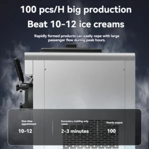 Ice Cream Maker Large capacity commercial desktop vertical export automatic sundae cone soft ice cream machine - Image 5