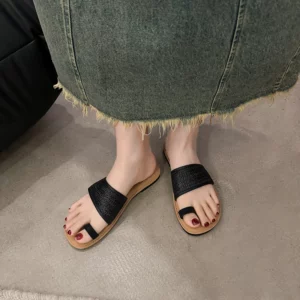 Solid Color Shallow Modern Slippers Summer Outside Women's Shoes on Sale 2025 Brand Fashion Flat with Women's Slippers Chinelos - Image 3