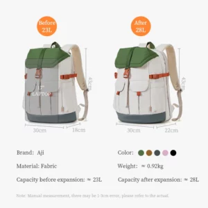 Aji Travel Laptop Backpack 2025 New Women Backpack Waterproof Expandable Men'S Backpacks Large Capacity Outdoor Travel Commuter - Image 3