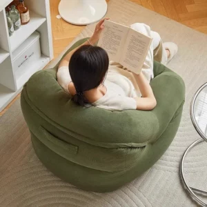 OMGD Lazy Person Sofa Single Tatami Small Household Balcony Living Room Office French Net Red Models Nest Sofa Chair New - Image 2