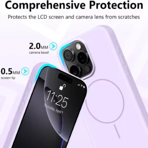 Magnetic Phone Case For iPhone 15 14 16 Plus 11 12 13 16 Pro Max Silicone Official Lanyard Magsafe Strap Protector Soft Cover - Image 5