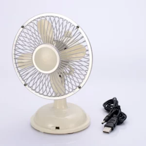 5.7'' Multifunction Oscillating Table Fan 2-Speed USB/AA Battery Powered Desk Fan Retro USB Fan for Bedroom Living Drop Shipping - Image 3