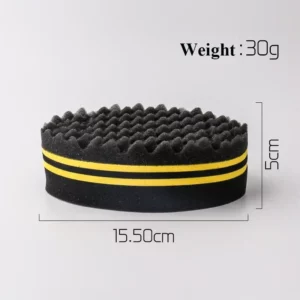 Oval Double Sides Magic Twist Hair Brush Sponge Brush For Natural Afro Coil Wave Dread Sponge Brushes Hair Braids Braiding Hair - Image 5