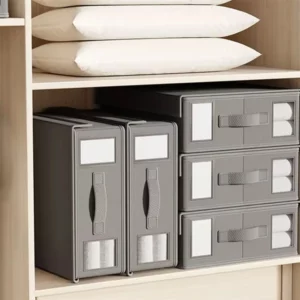 Thicken Clothes Organizer Pants Sweater Storage Cabinets Drawers Organizer Jeans Bed Sheet and Duvet Cover Storage Box - Image 2