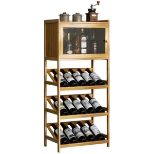 Modern Minimalist Wine Cabinet Display Shelf, Trendy Sideboard for Home Use European-Style Wall-Mounted Living Room Storage Rack - Image 6
