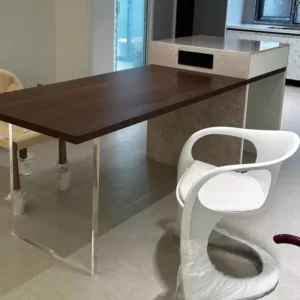 Nordic Simple Design Art Curved Chair Home Balcony Backrest Living Room Dining Room Chair Home Decor Bedroom Dressing Chair - Image 3